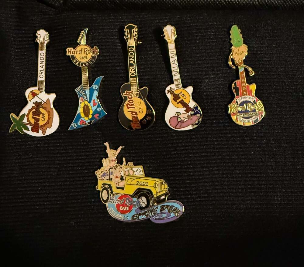 Hard Rock Cafe Orlando Pins Collection (Lot of 6)